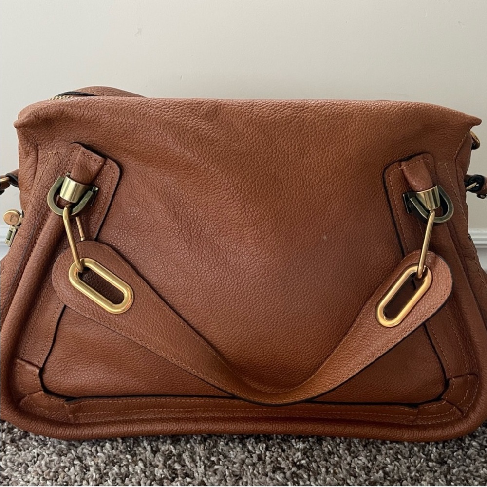 Chloe paraty Brown Leather 2 way bag